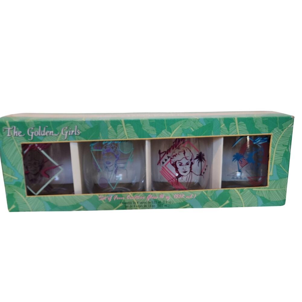The Golden Girls Contour Glass Set